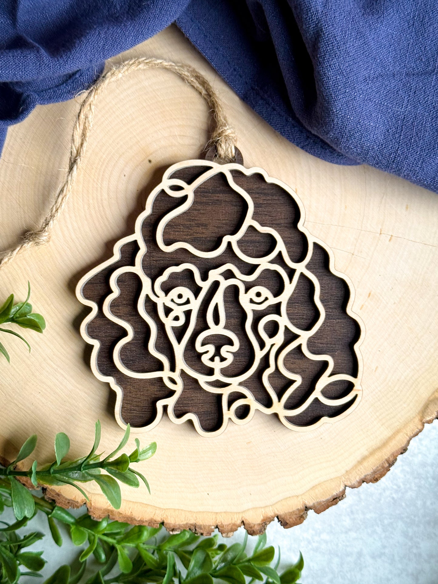 Poodle Ornament