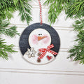 Prim Snowmen Ornament Set