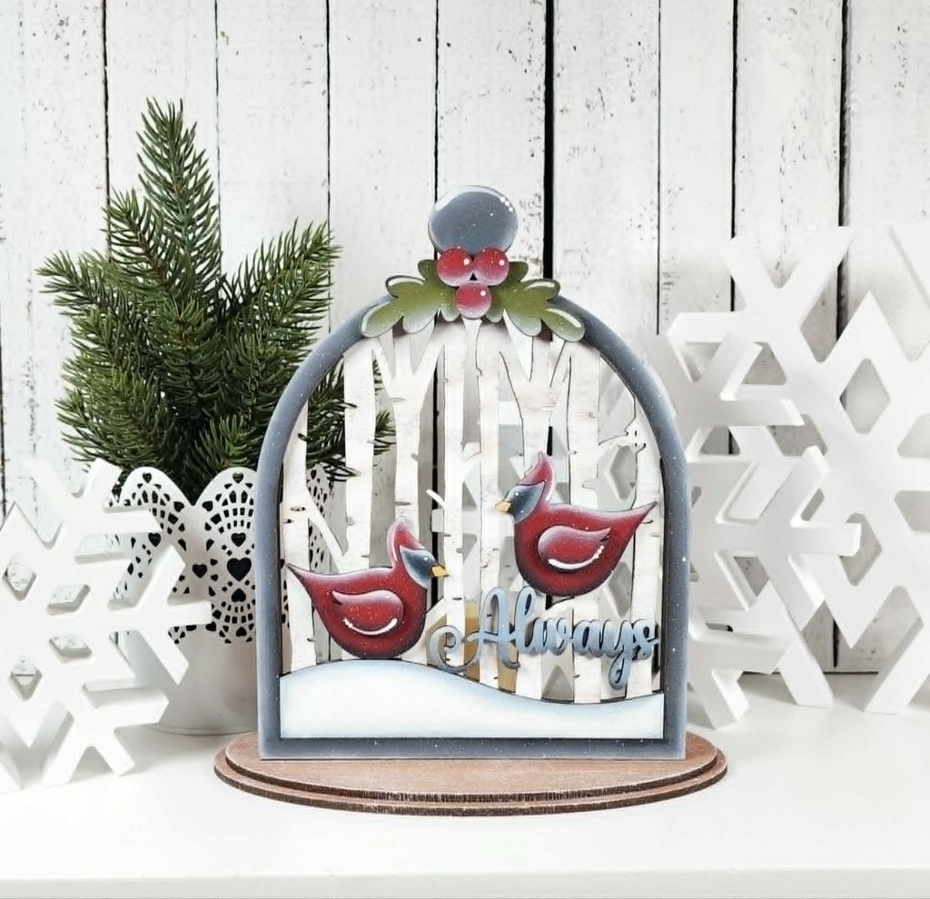 Cardinal Cloche Tea Light Holder DIY Kit — Always