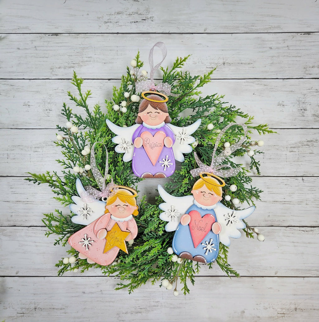 Angel Ornament Set DIY Kit — Set of 3 Plus Bonus Angel