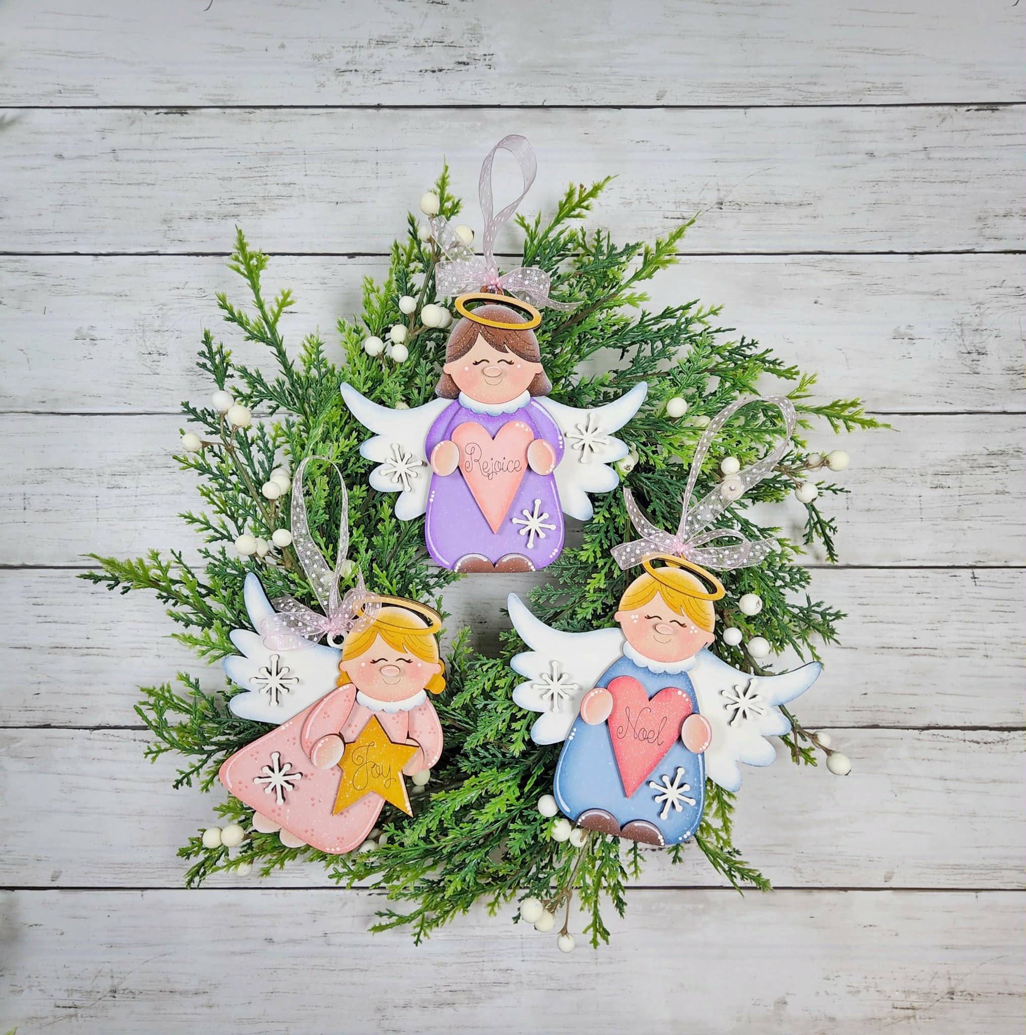 Angel Ornament Set DIY Kit — Set of 3 Plus Bonus Angel