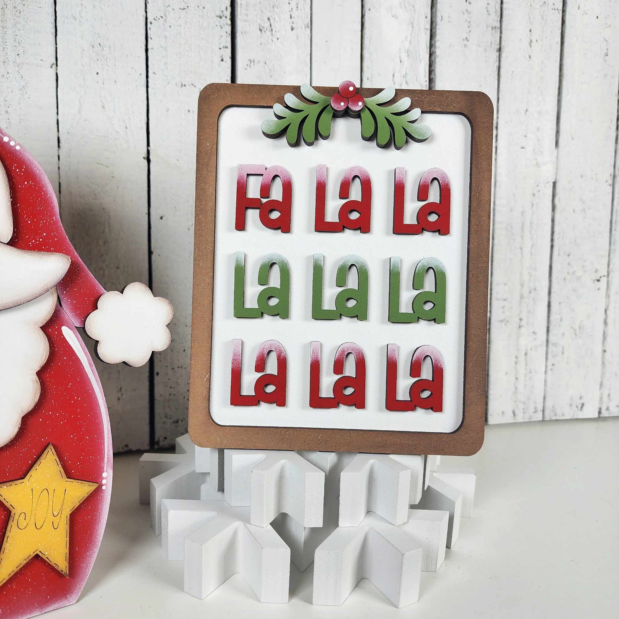 Holly Jolly Santa Shelf Sitter Set DIY Kit