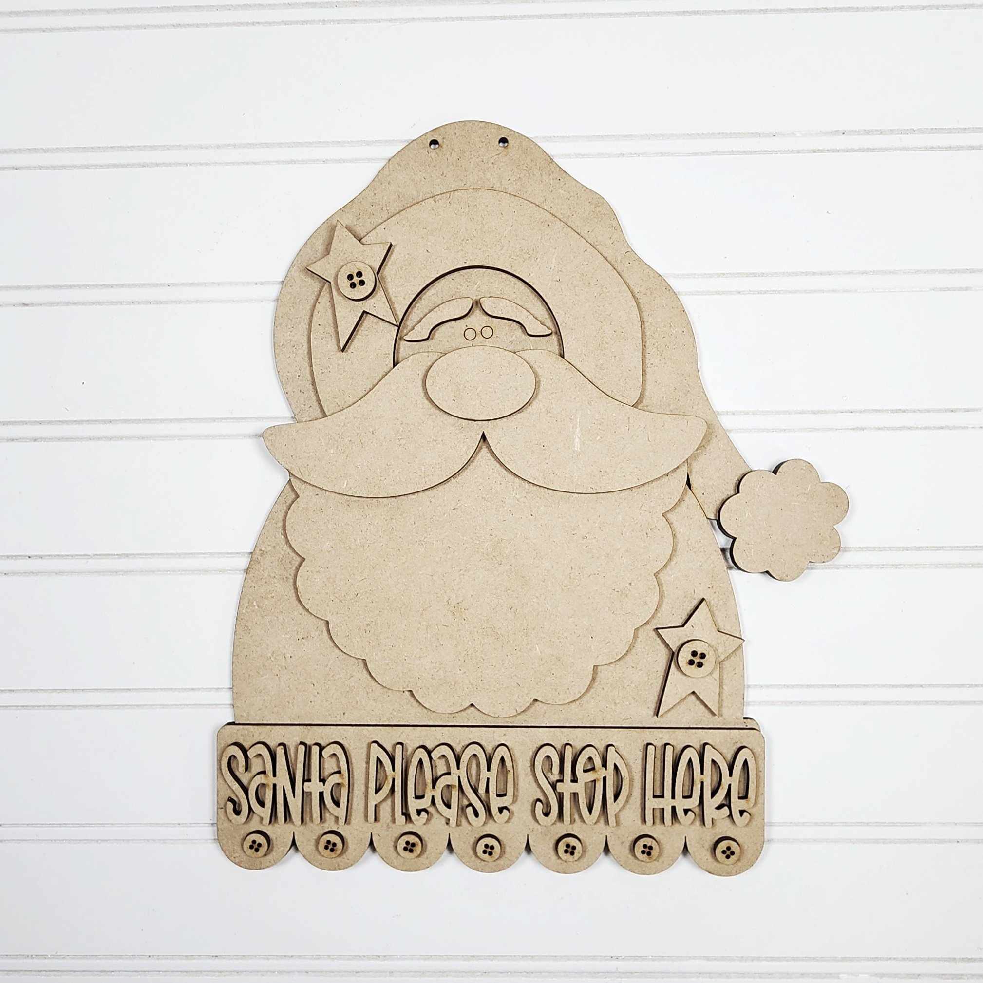 Prim Santa Door Hanger DIY Kit