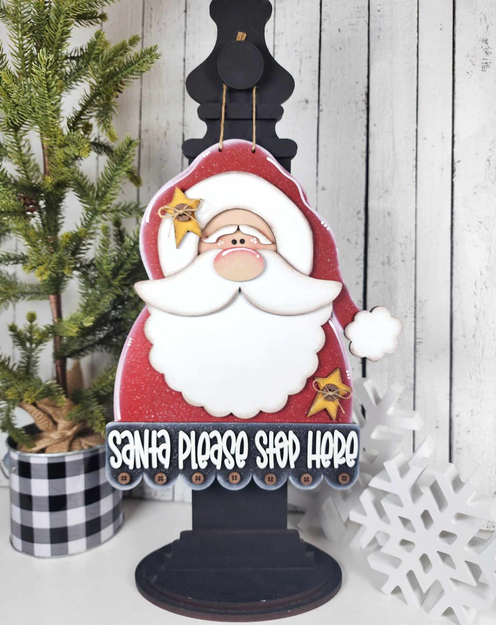 Prim Santa Door Hanger DIY Kit