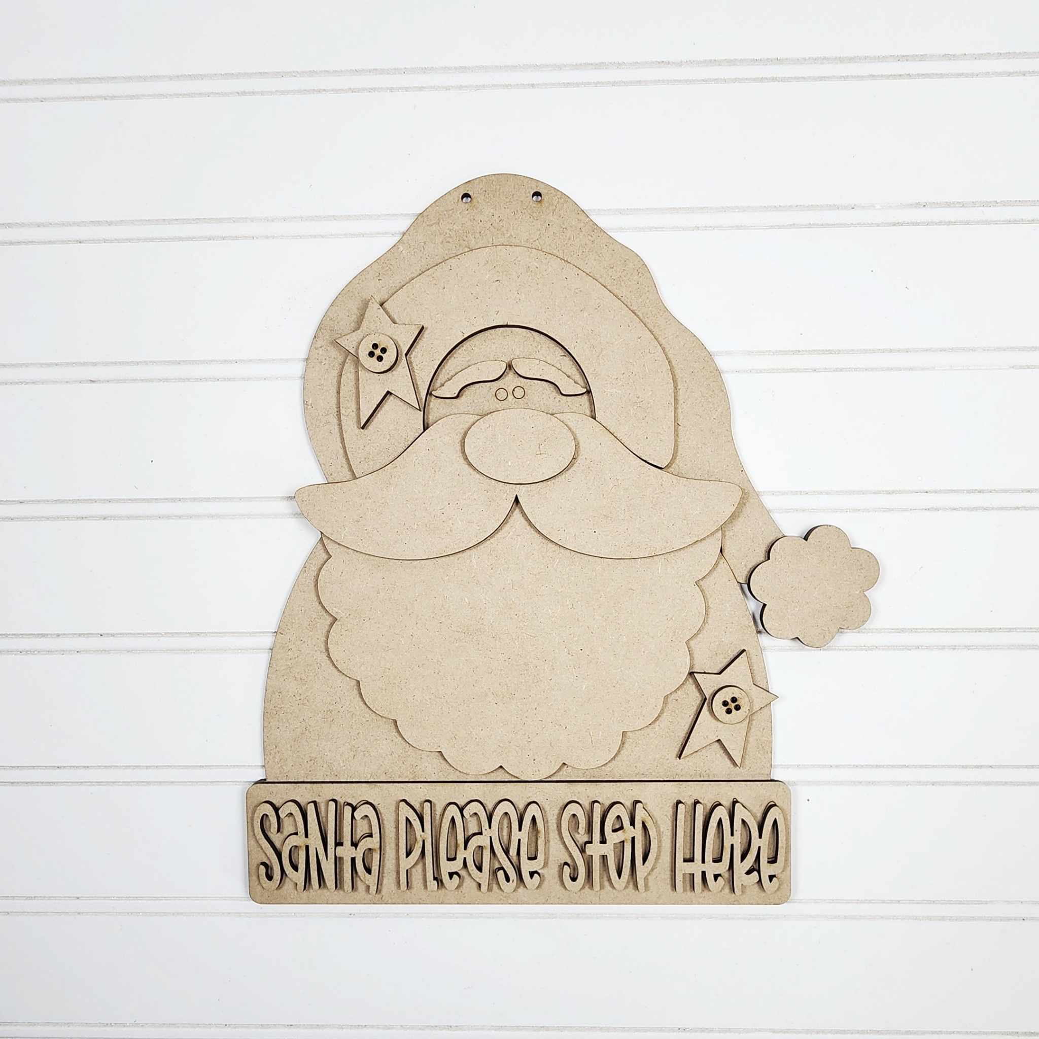 Prim Santa Door Hanger DIY Kit