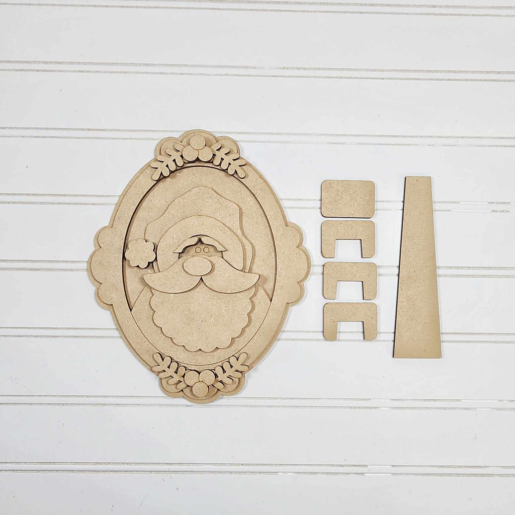 Holly Jolly Santa Shelf Sitter Set DIY Kit