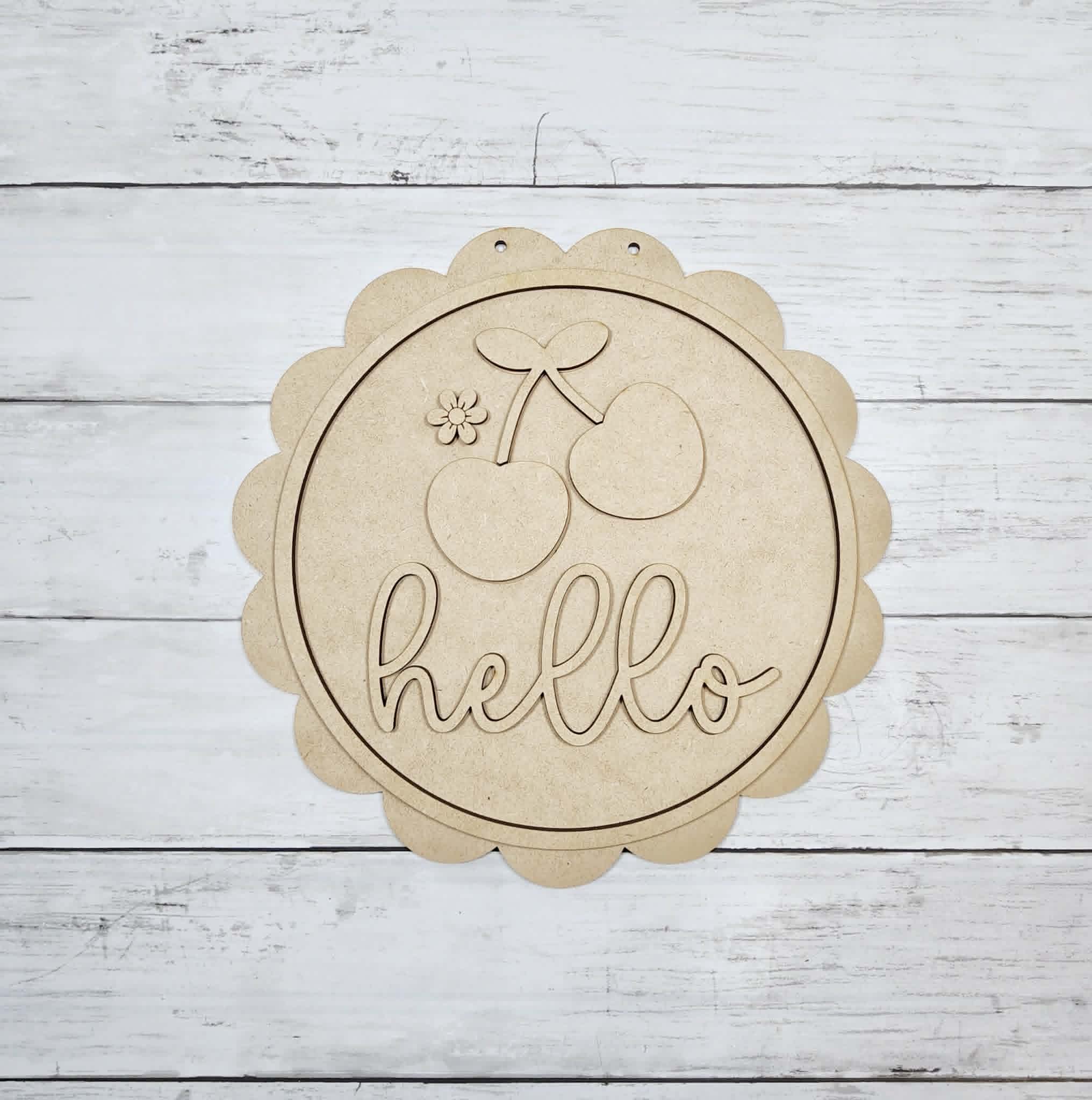 Hello Cherry Door Hanger DIY Kit
