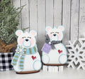 Polar Bear Home Accent Pair DIY Kit — Scarf Bear and Merry & Bright Bear