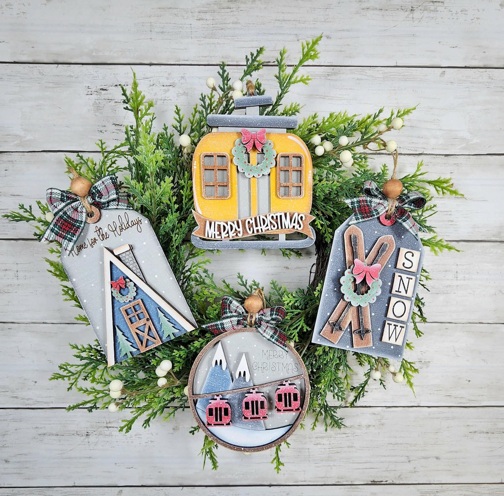 Ski Lodge Ornament DIY Kits