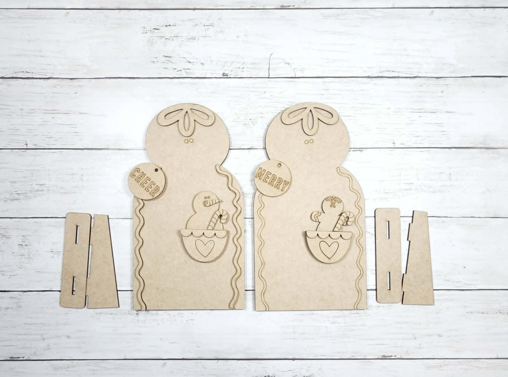 Gingerbread Shelf Sitter DIY Kit