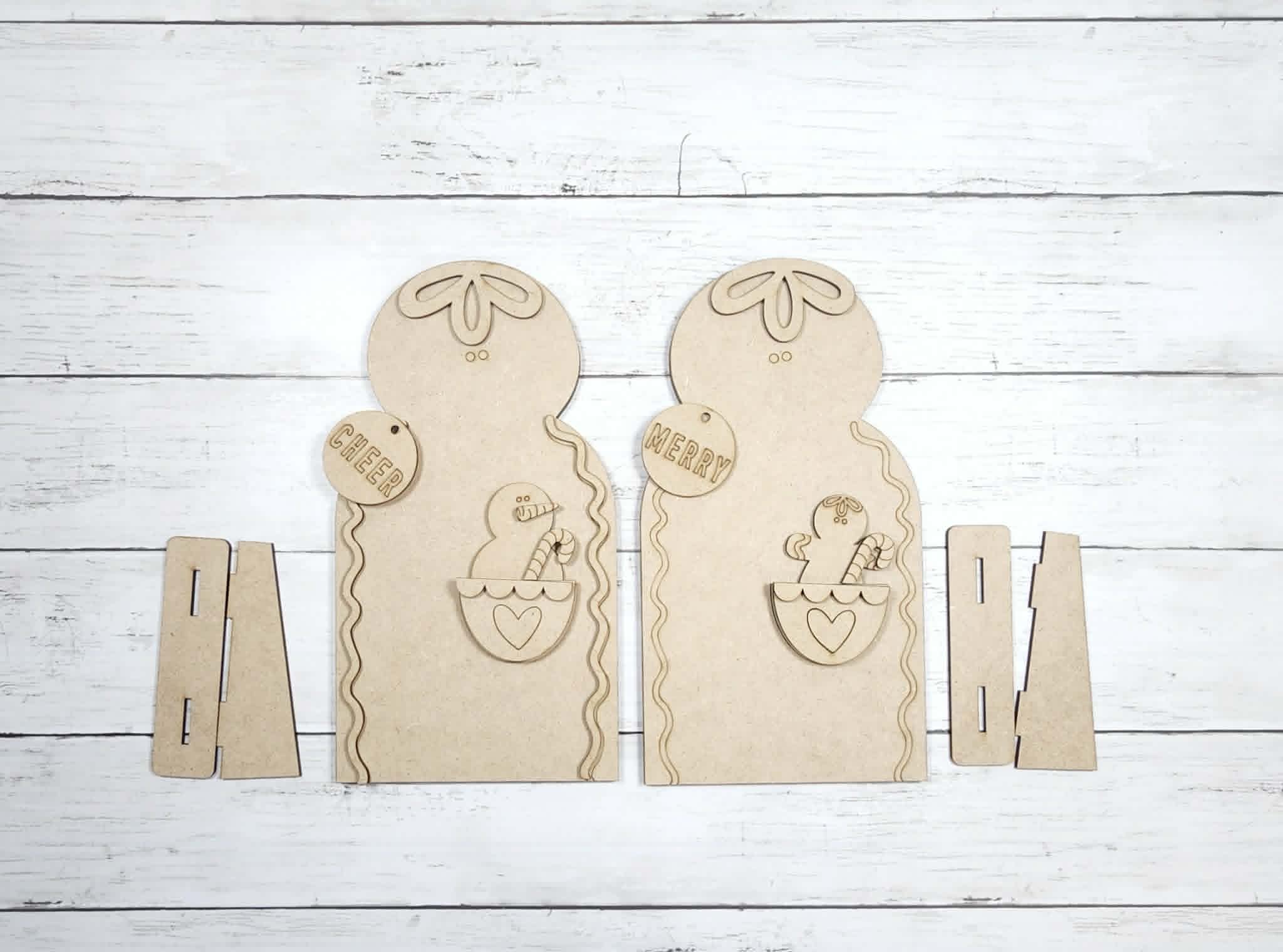 Gingerbread Shelf Sitter DIY Kit