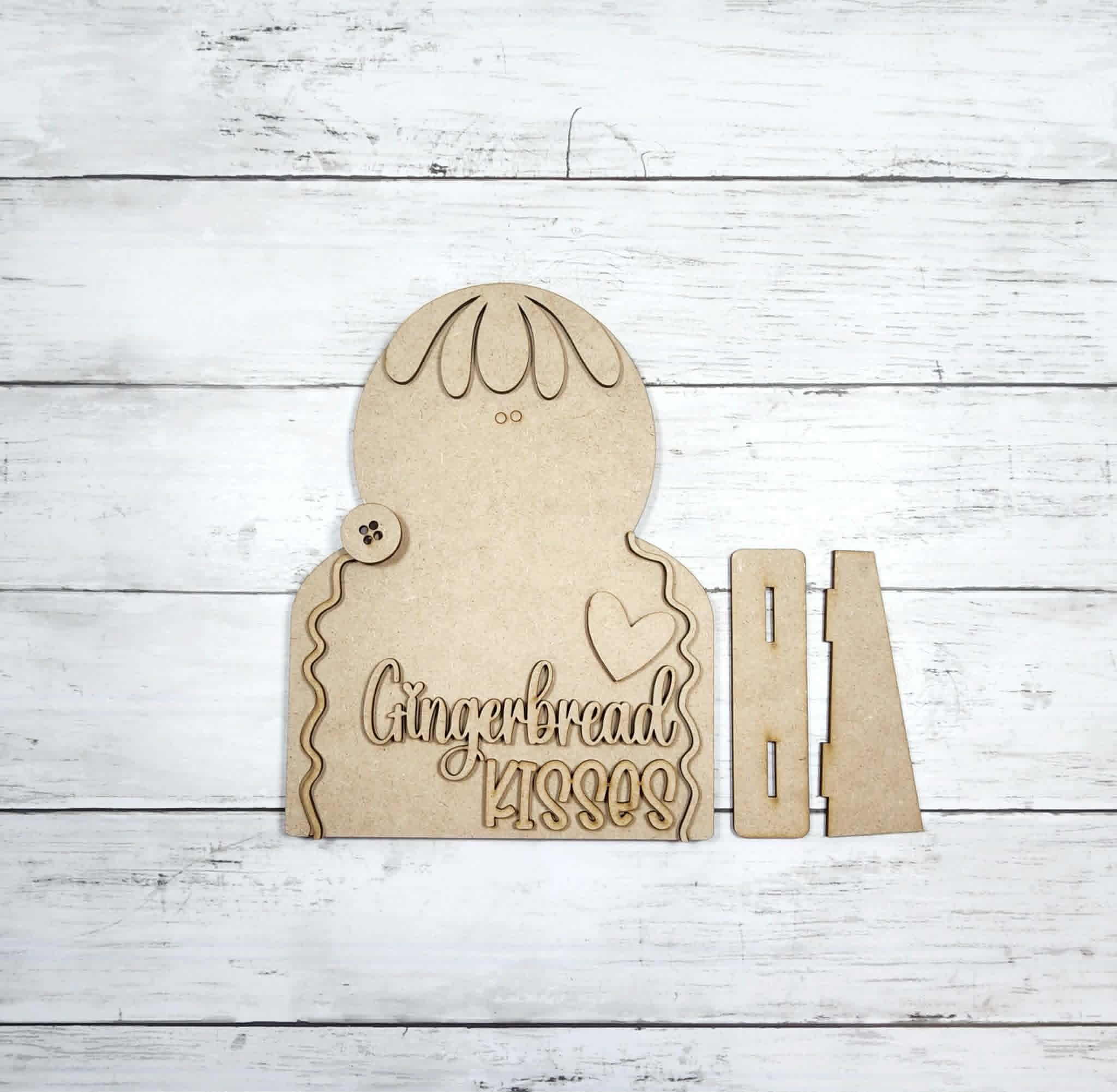 Gingerbread Kisses Shelf Sitter DIY Kit