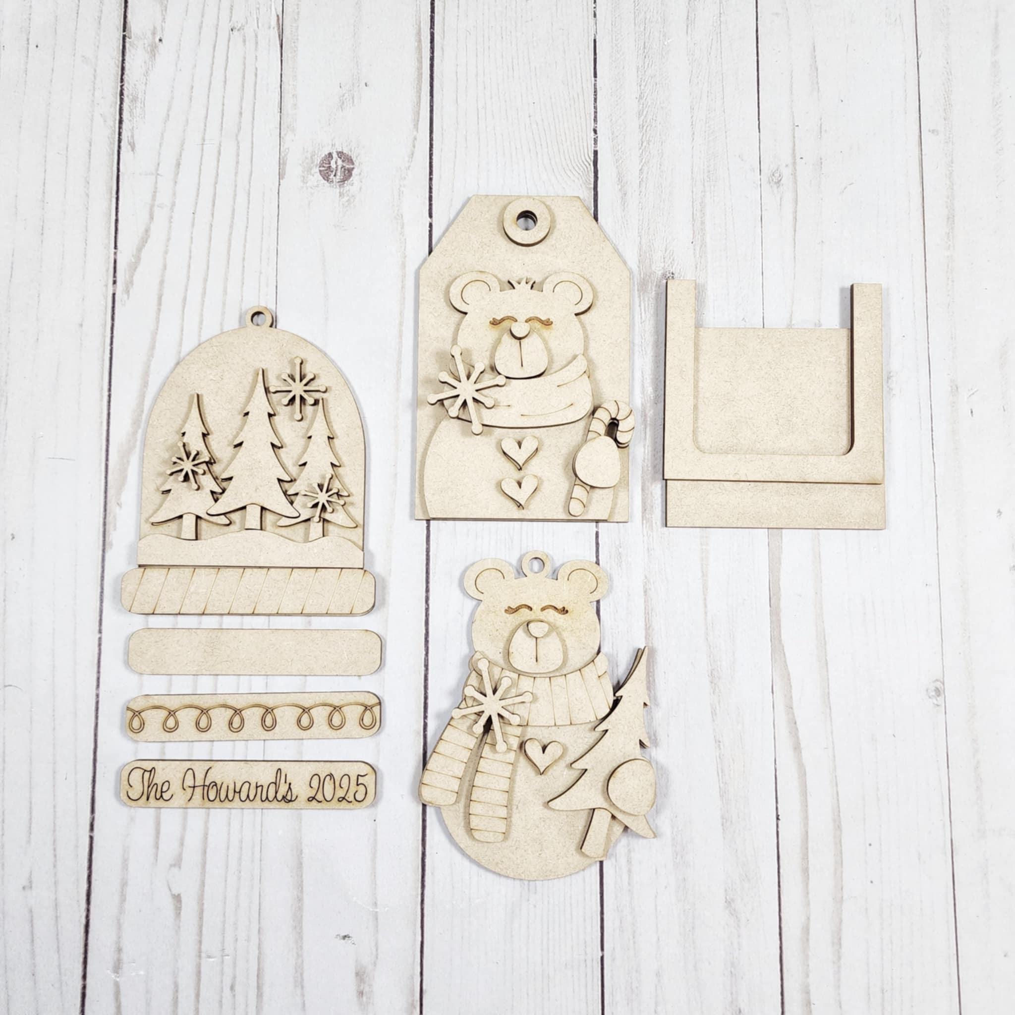 Polar Bear Ornament Set DIY Kit — Set of 3