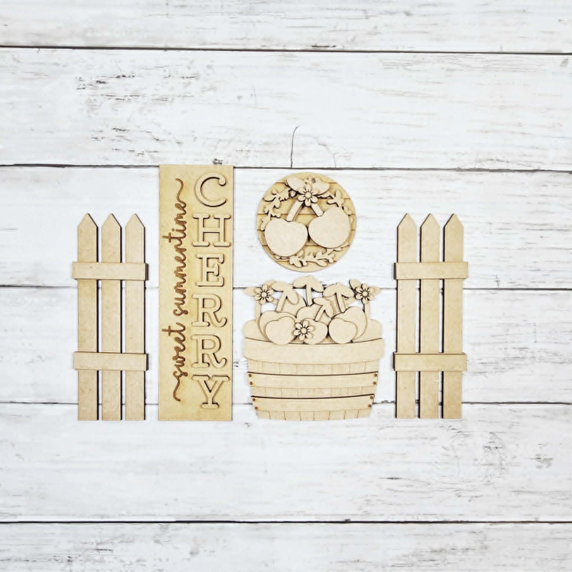 Sweet Summertime Cherry Vignette Set DIY Kit