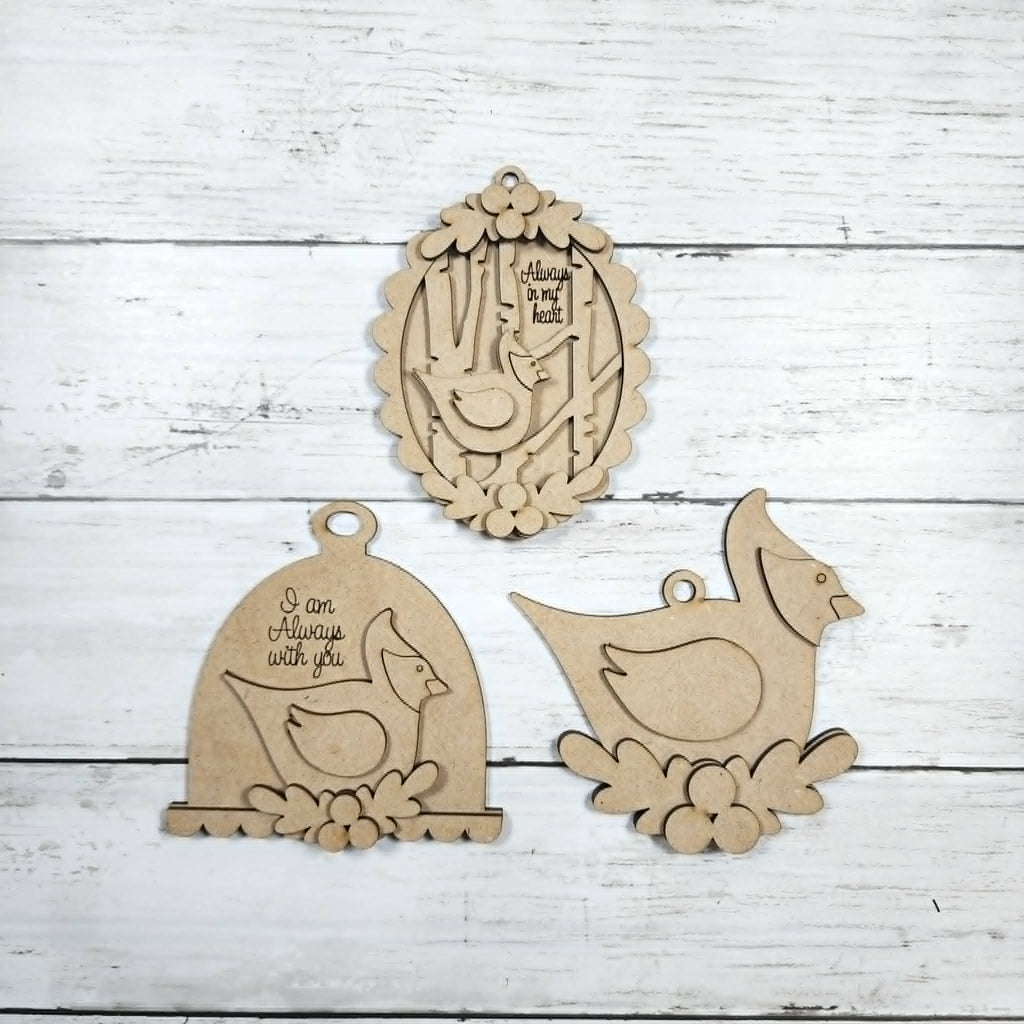 Cardinal Ornament Set DIY Kit