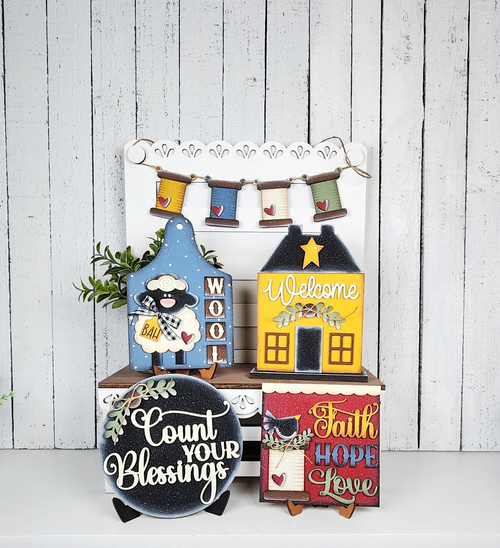 Wool & Welcome Farmhouse Set DIY Kit