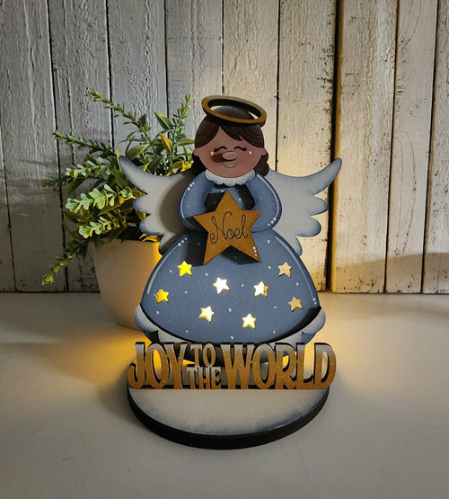 Angel Joy to the World Tea Light Holder DIY Kit