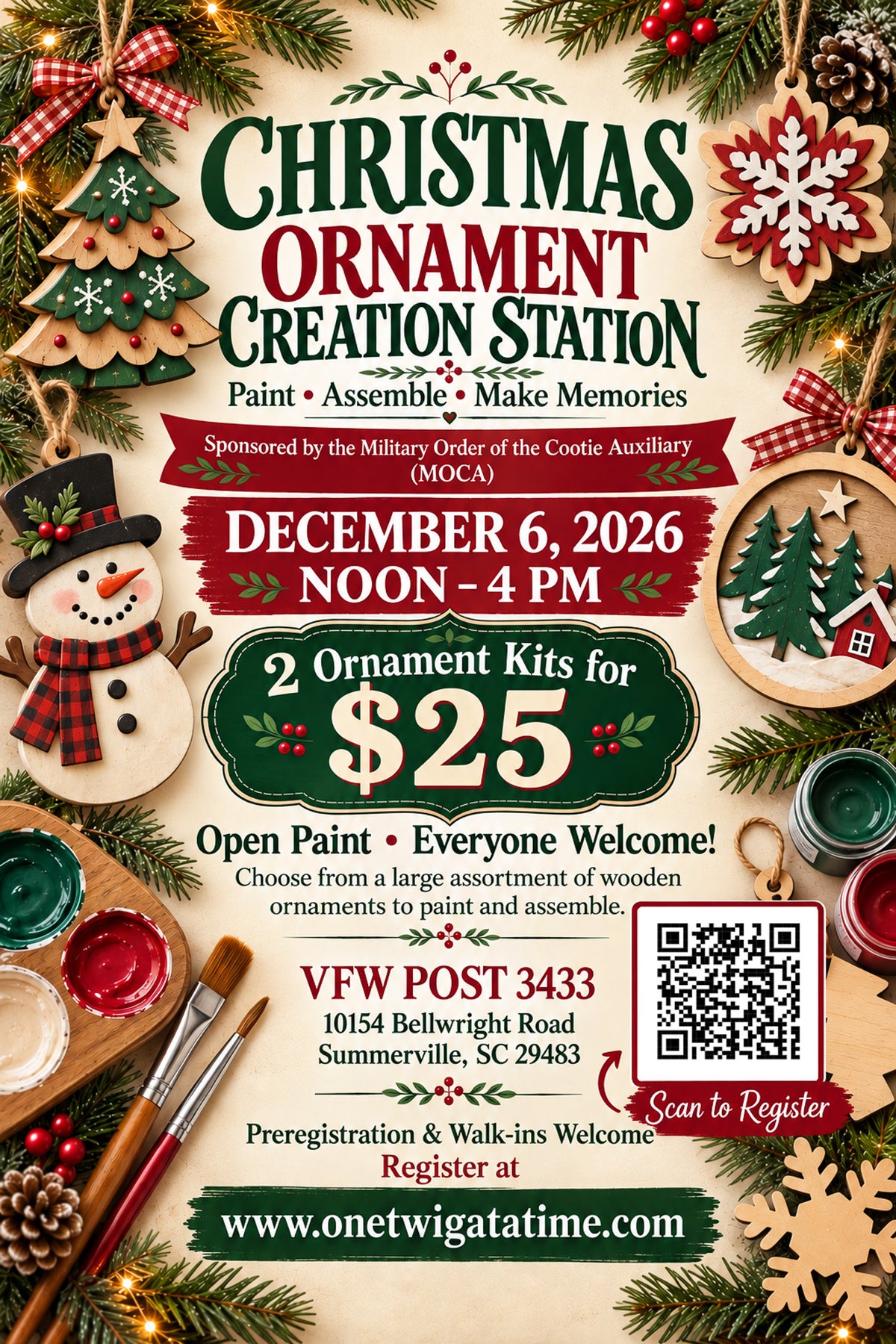 Christmas Ornament Creation Station | December 6, 2026