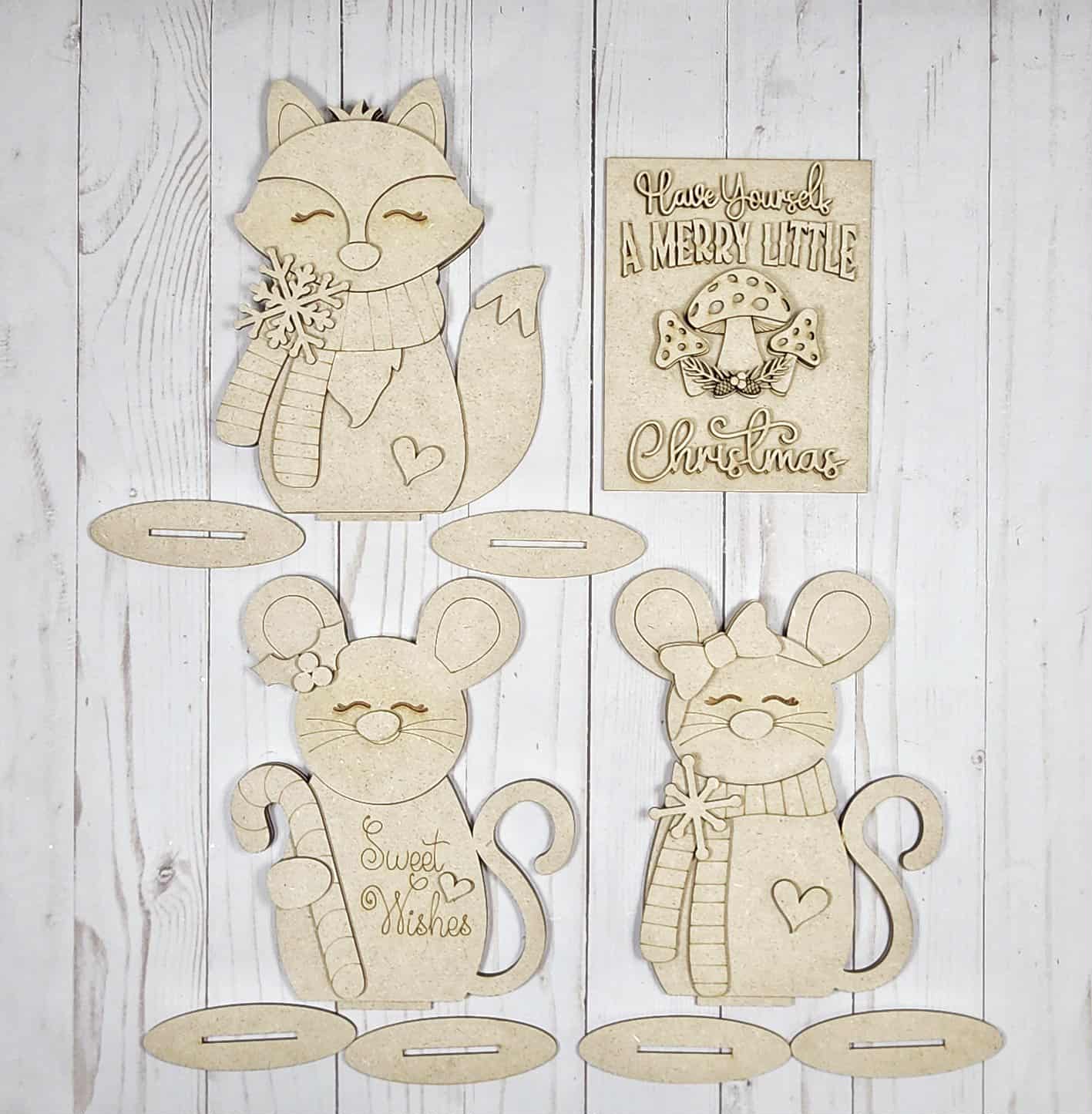 Forest Friends Shelf Sitter DIY Kits