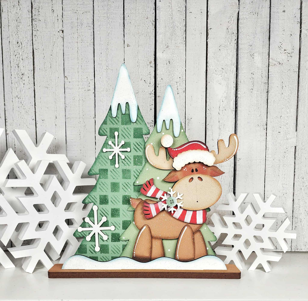Christmas Moose Shelf Sitter DIY Kit