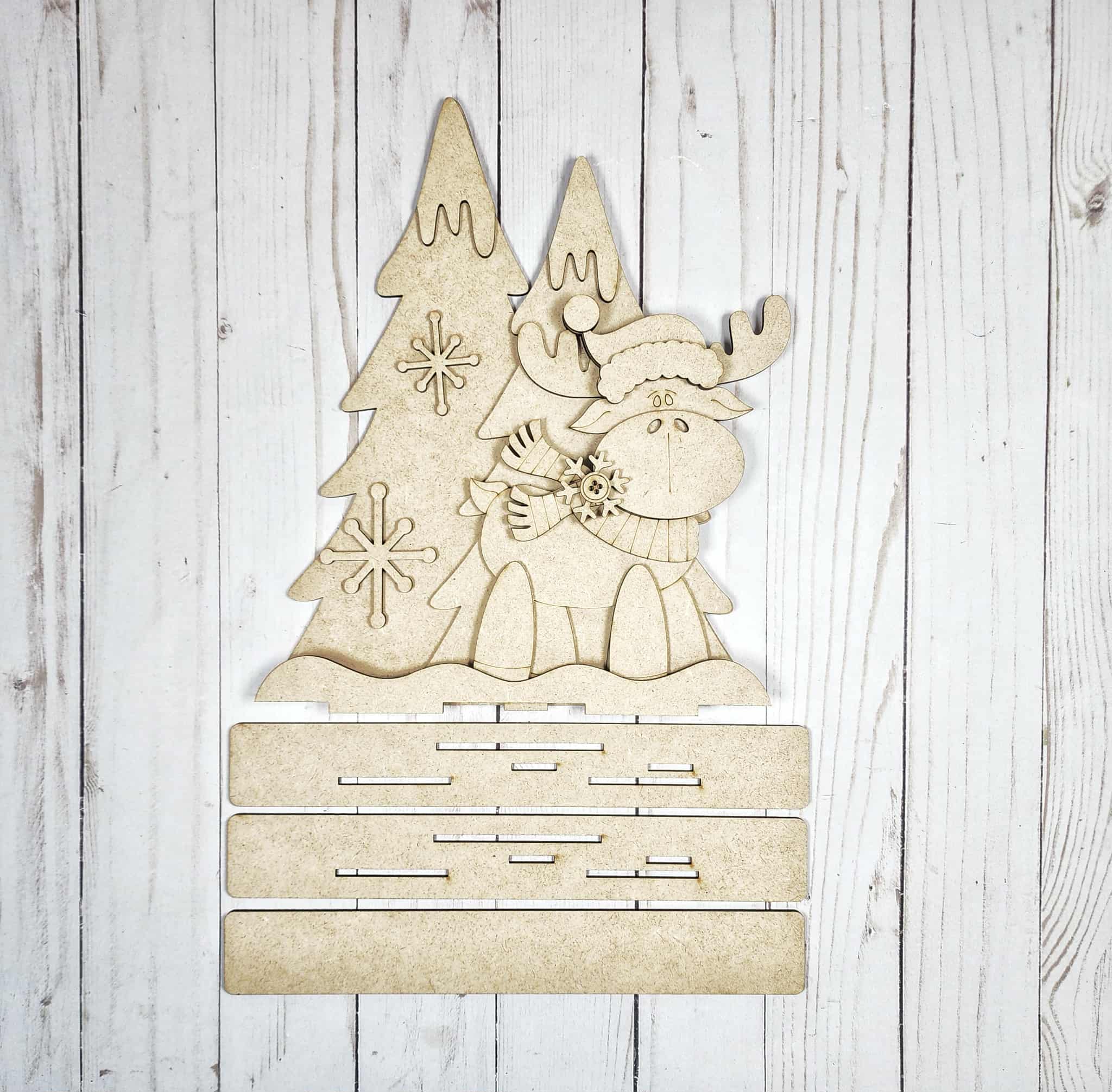 Christmas Moose Shelf Sitter DIY Kit