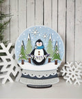enguin Snow Globe Lighted Home Accent DIY Kit — It's Freezin' Season
