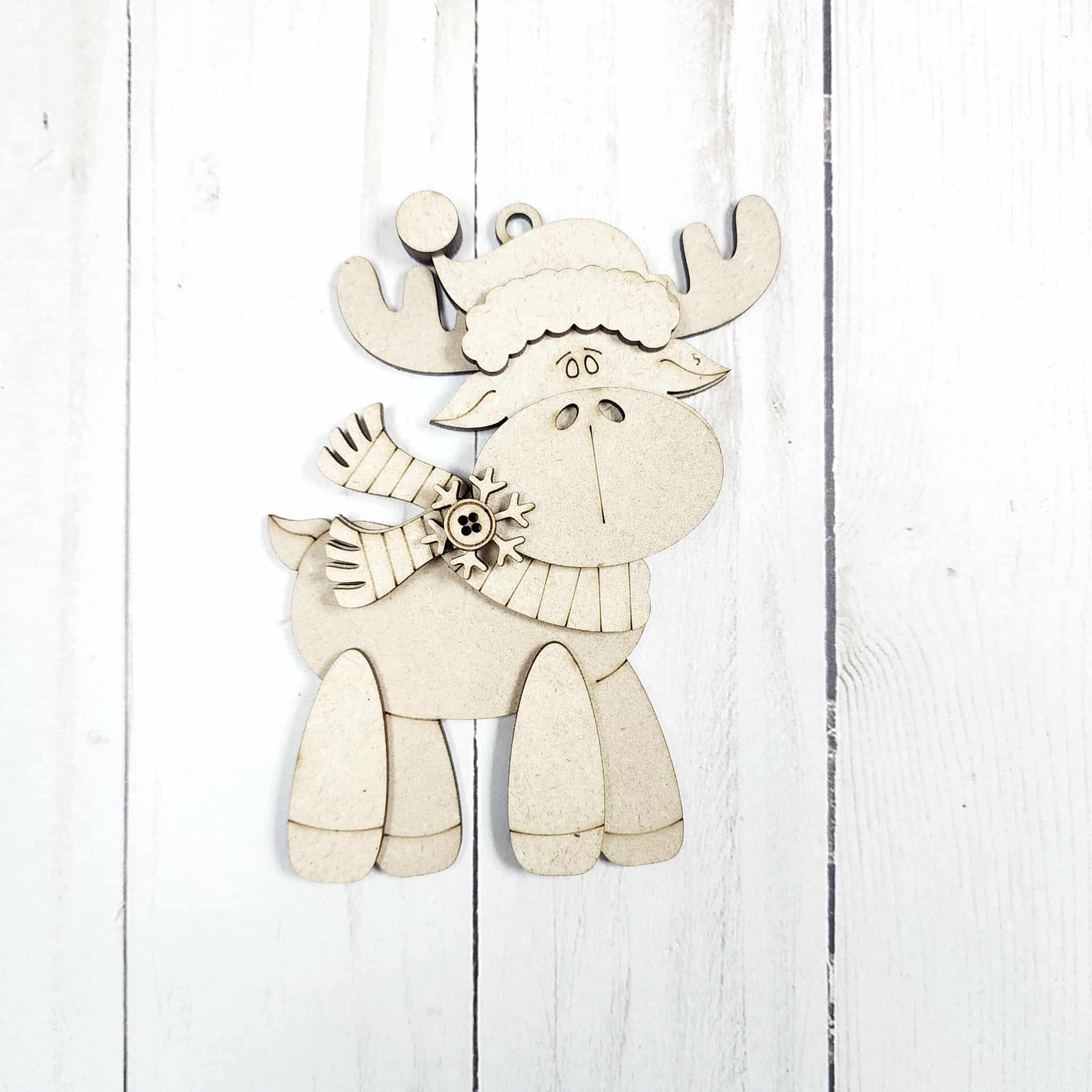 Christmas Moose Ornament DIY Kits