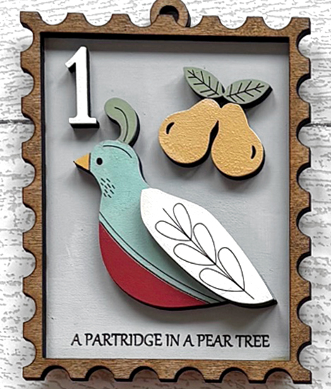 12 Days of Christmas — Stamp Ornament Collector's Set (Set of 12)
