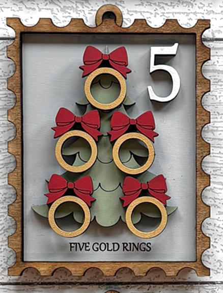 12 Days of Christmas — Stamp Ornament Collector's Set (Set of 12)