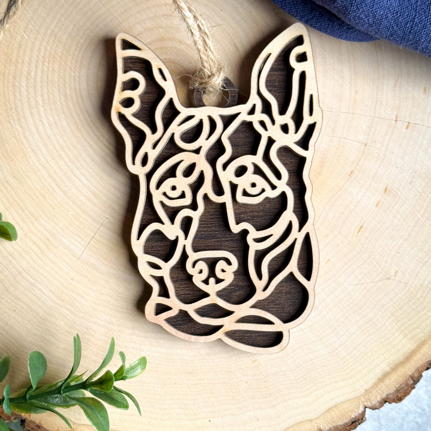 Decker Hunting Terrier Ornament