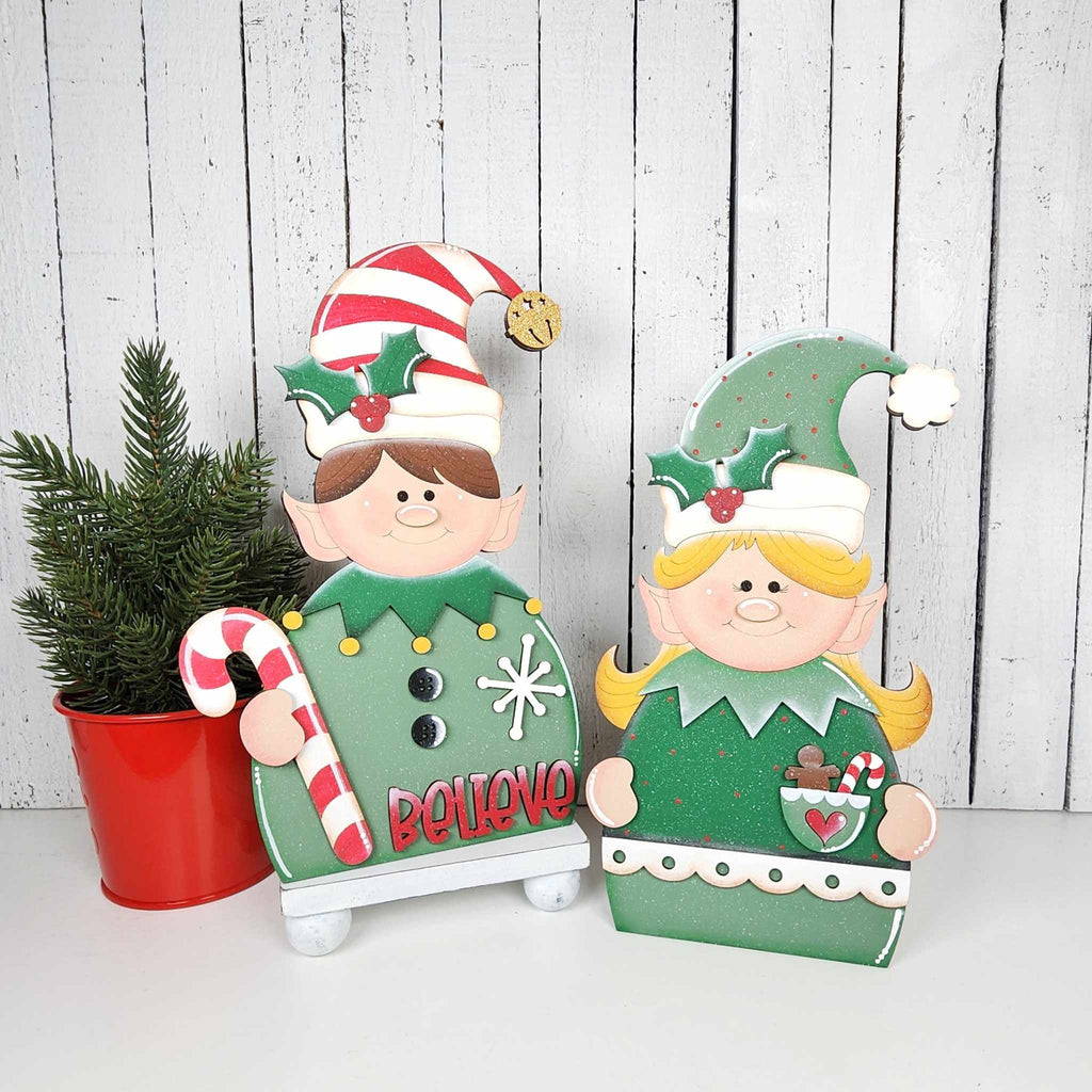 Elf Shelf Sitter Bundle DIY Kit — Boy, Girl & Surveillance Sign