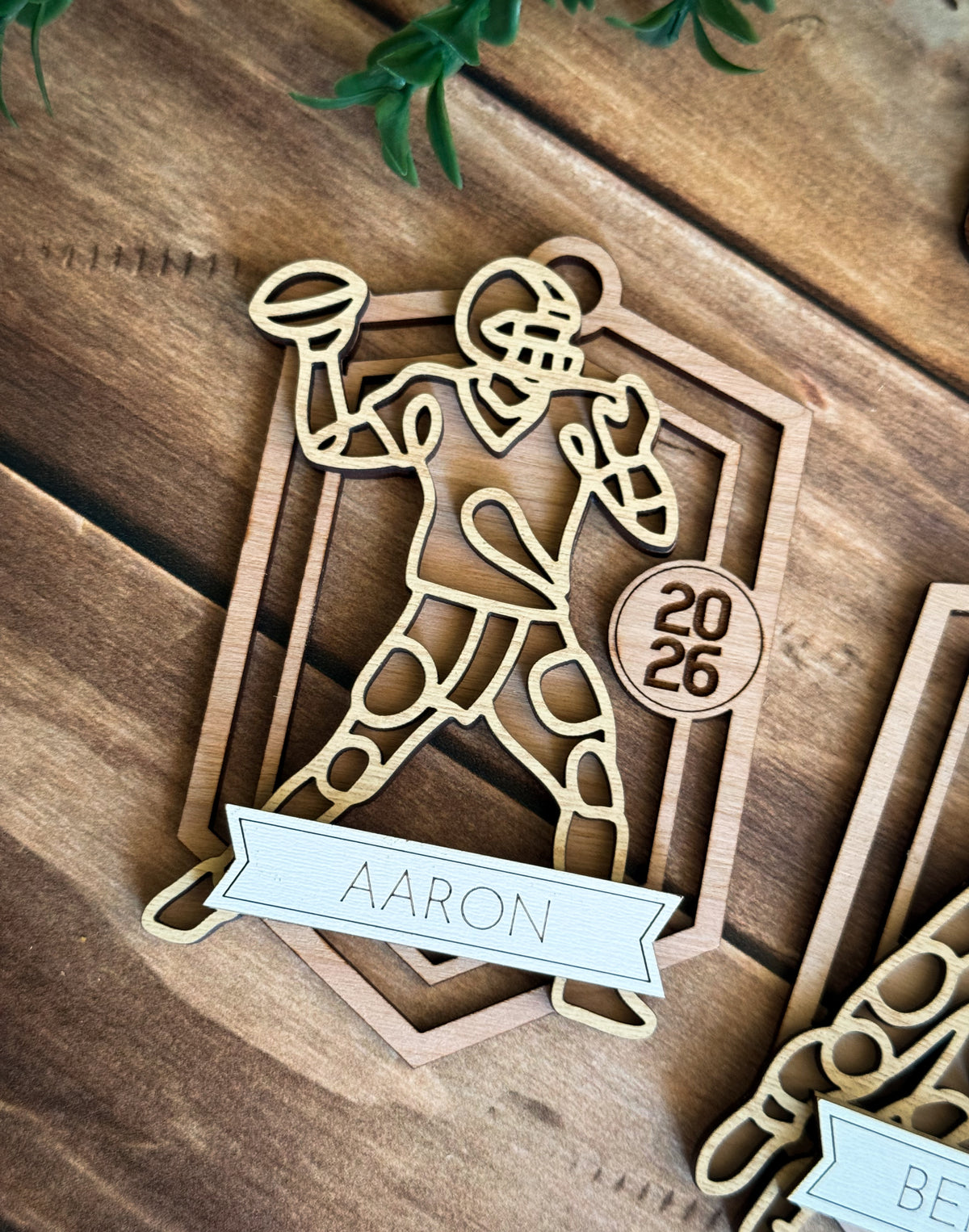 Football Line Art Ornament