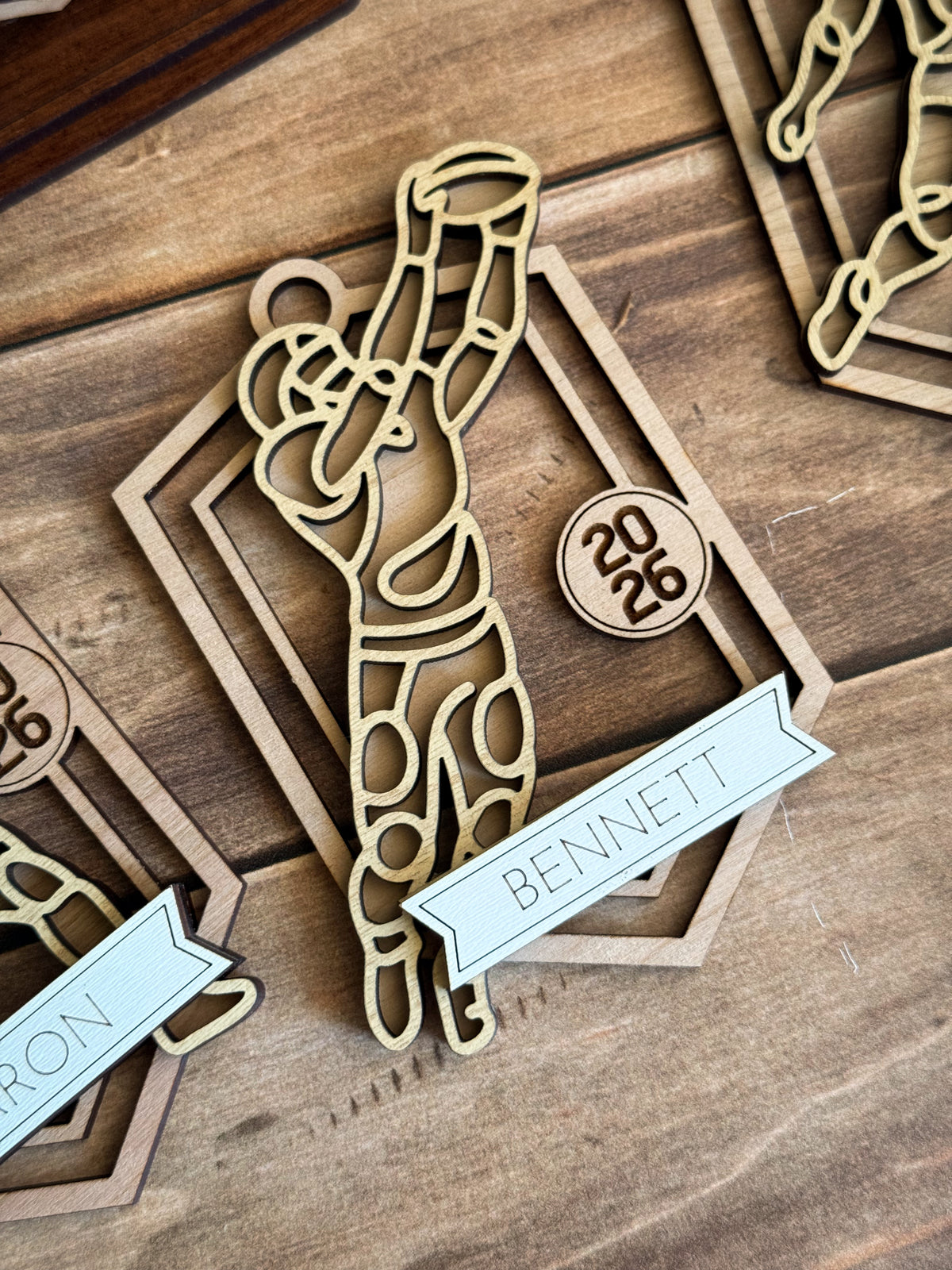 Football Line Art Ornament