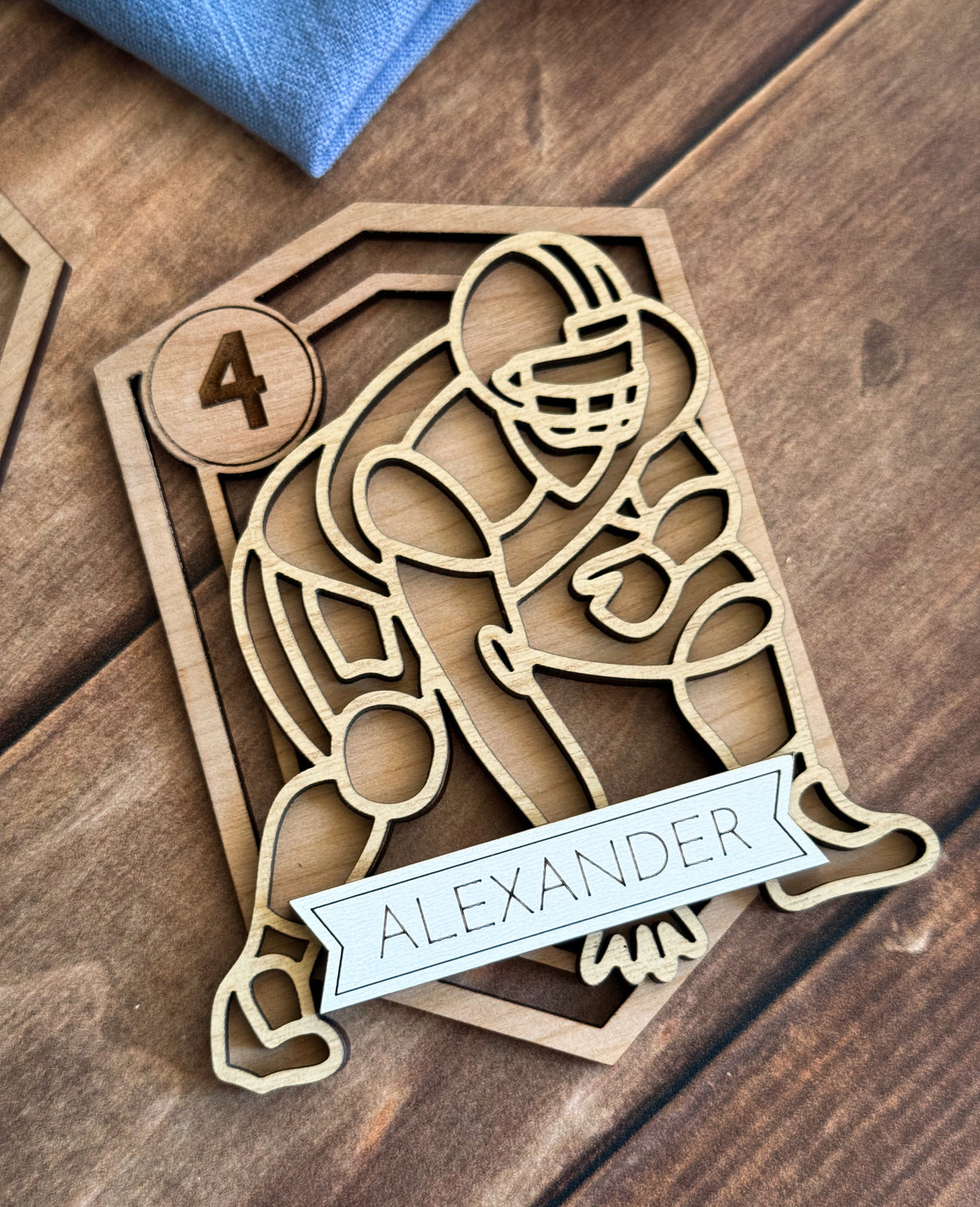 Football Line Art Ornament