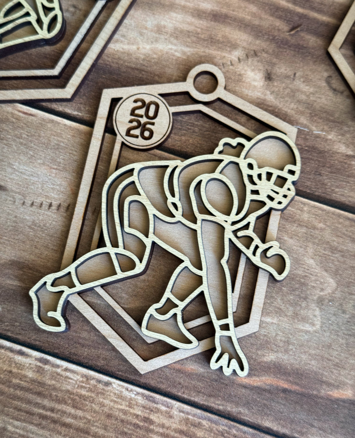 Football Line Art Ornament