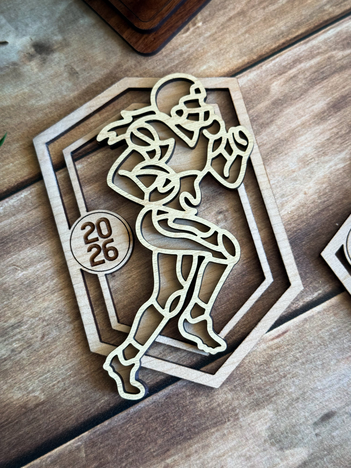 Football Line Art Ornament