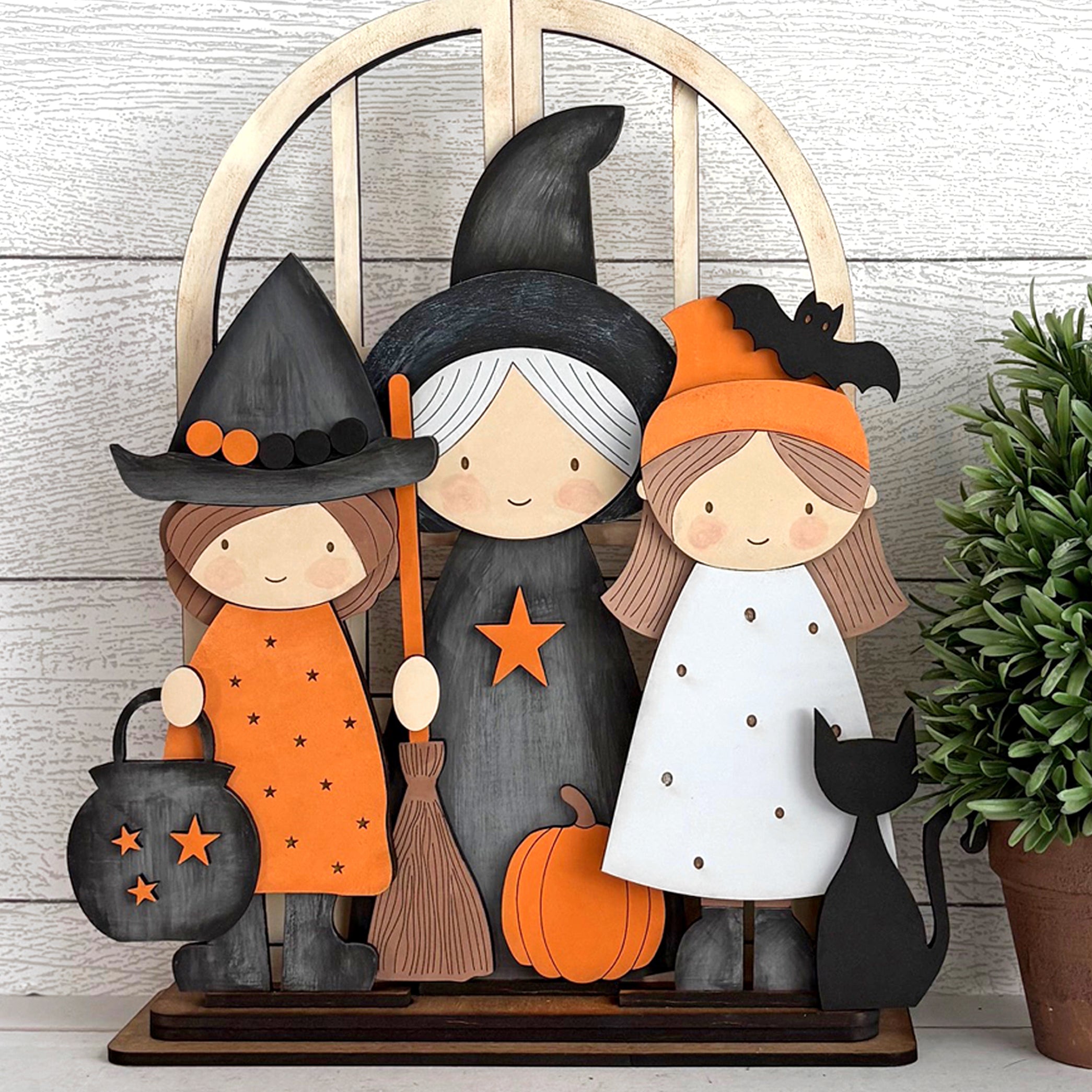 Arched Doorway Interchangeable - Halloween Witch