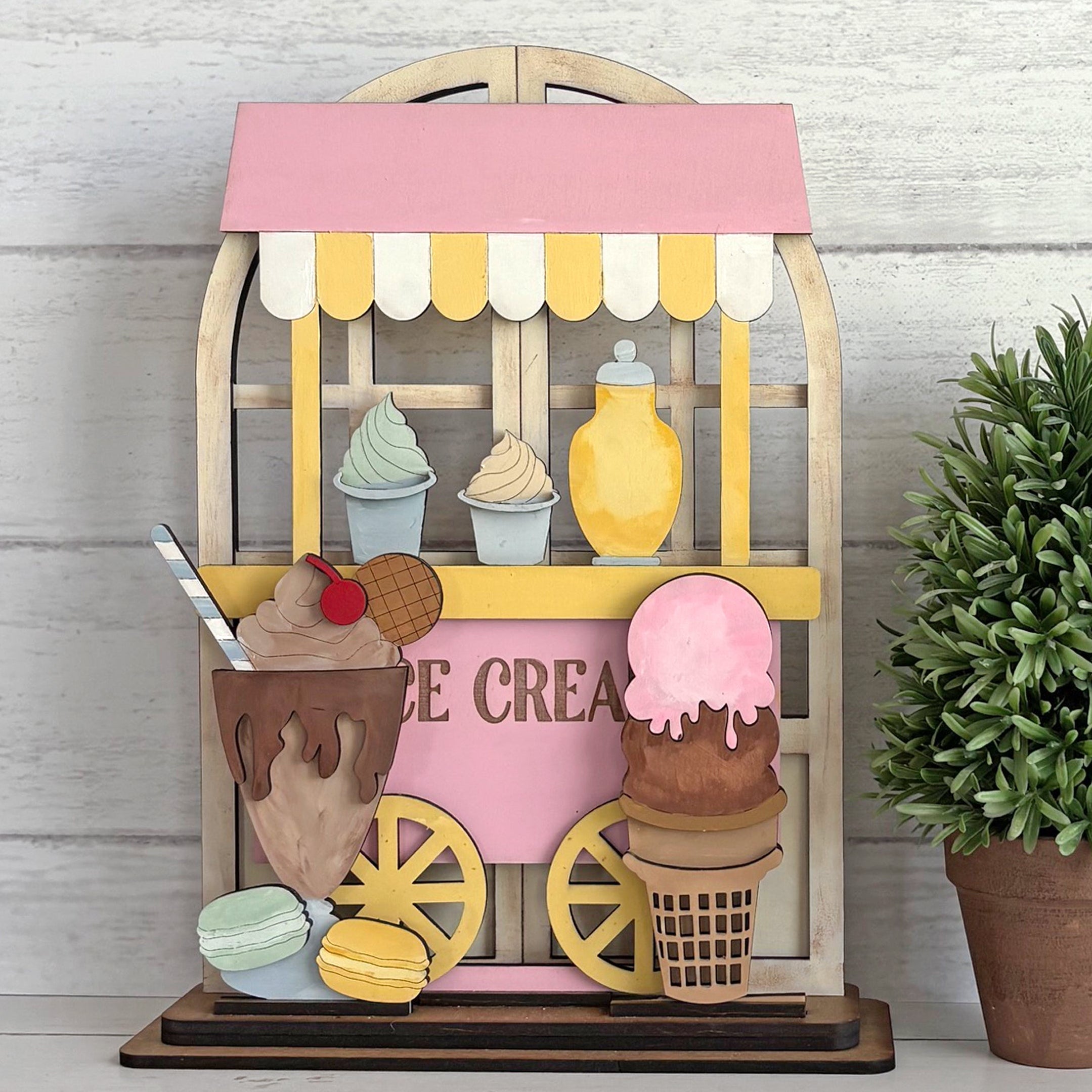 Ice Cream Stand insert for Arched Doorway