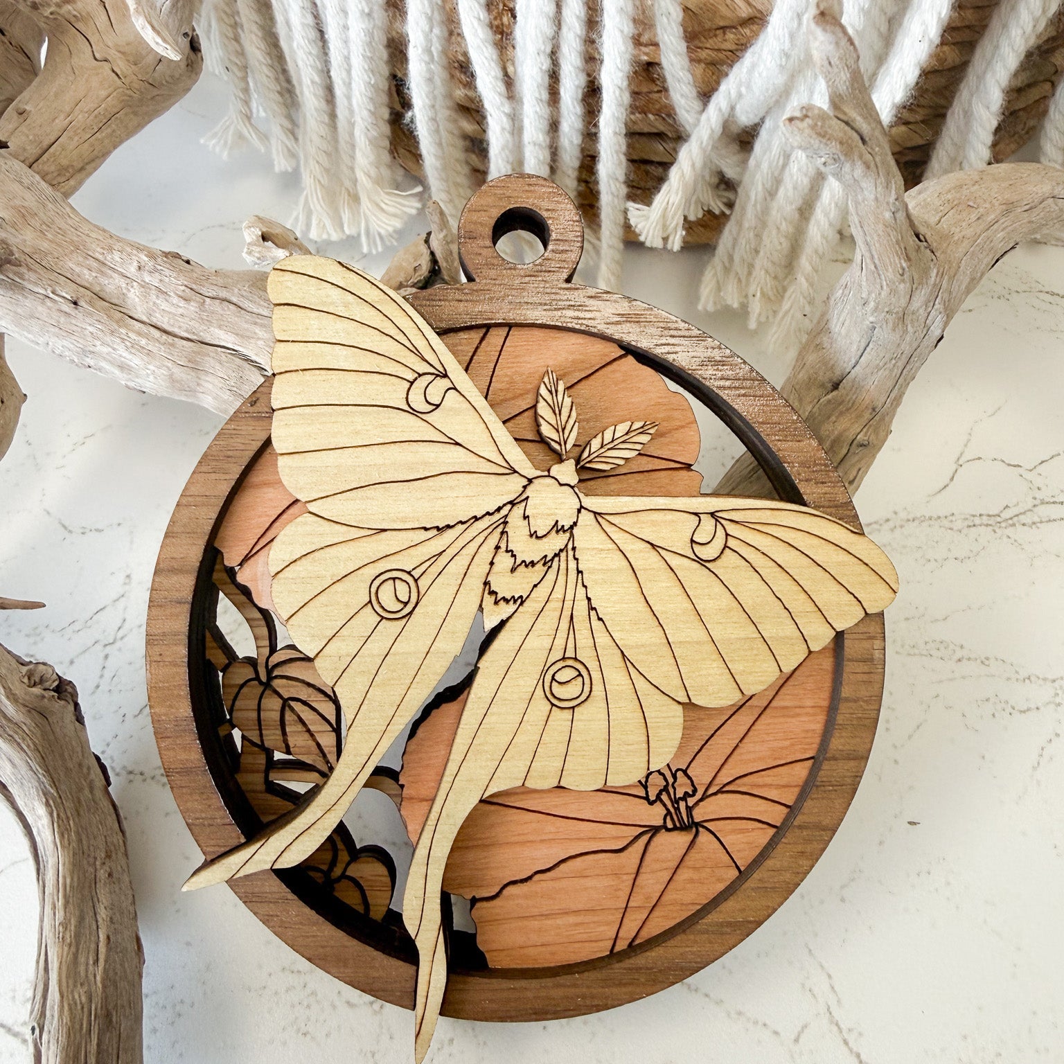 Luna Moth Showstopper Ornament