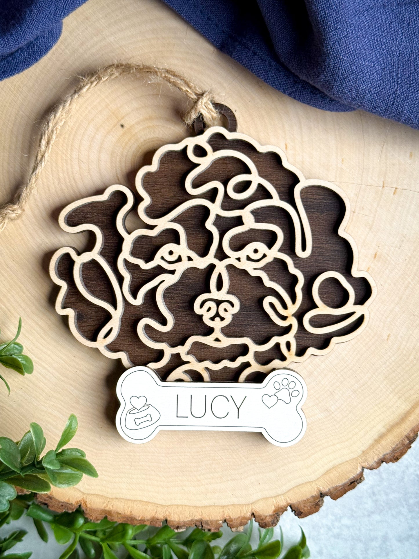 Poodle Ornament