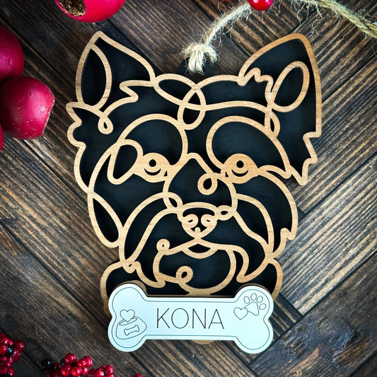 Morkie Ornament