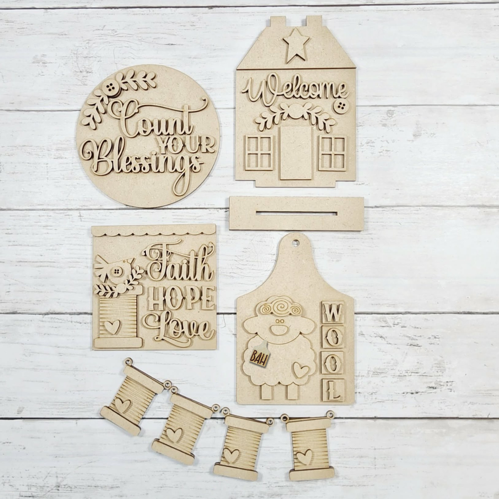 Wool & Welcome Farmhouse Set DIY Kit