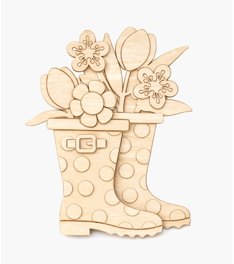 Seasonal Twig DIY Project Box — March · Rainboots