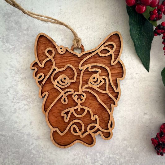 Yorkie Ornament