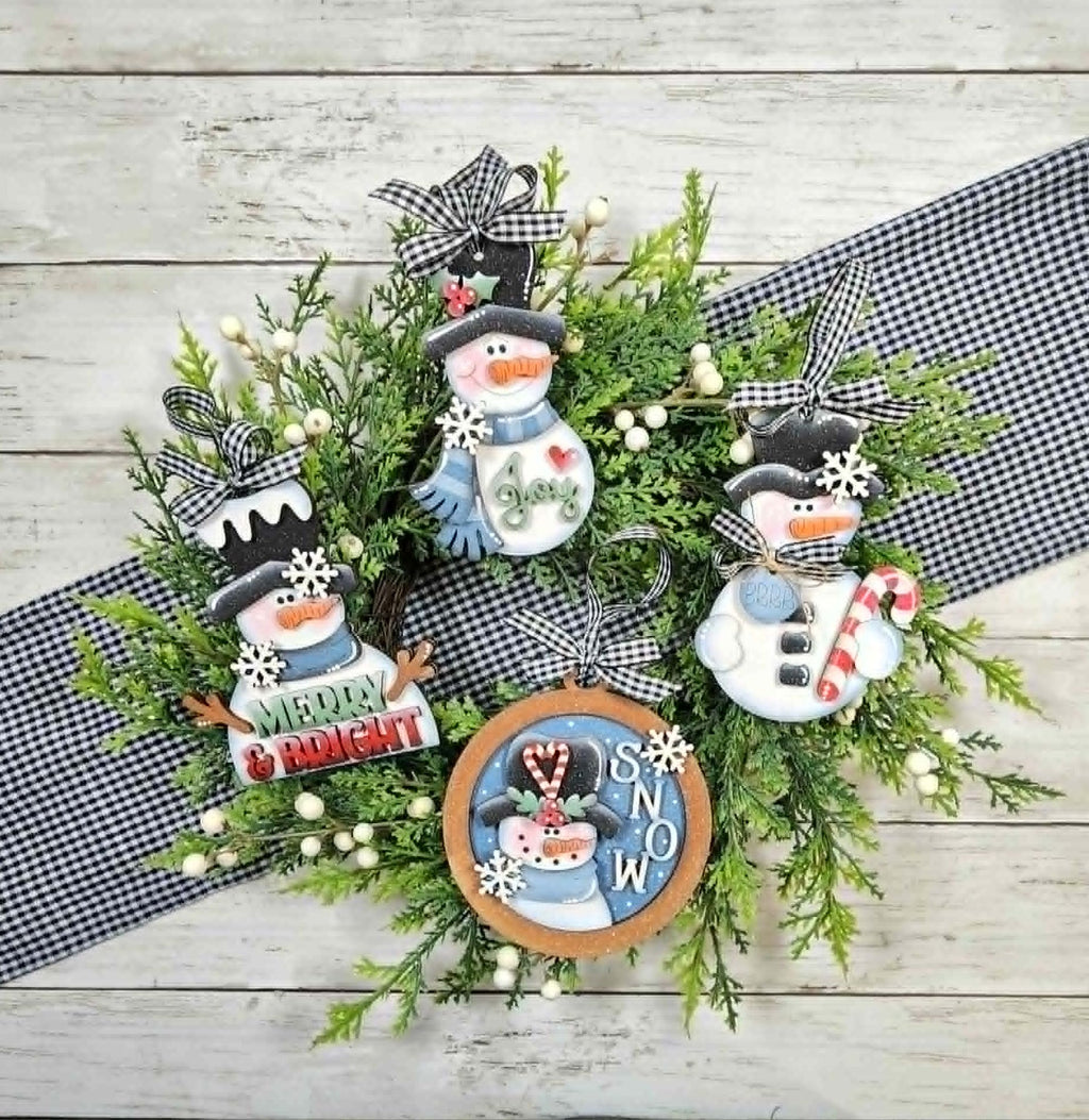 Sweet Winter Snowman Ornament DIY Kit