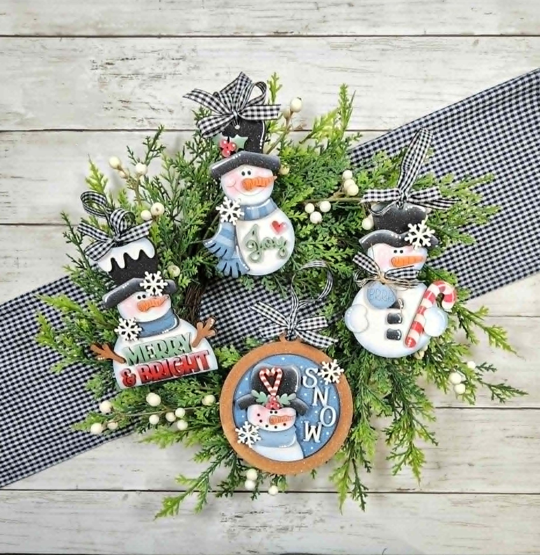 Sweet Winter Snowman Ornament DIY Kit