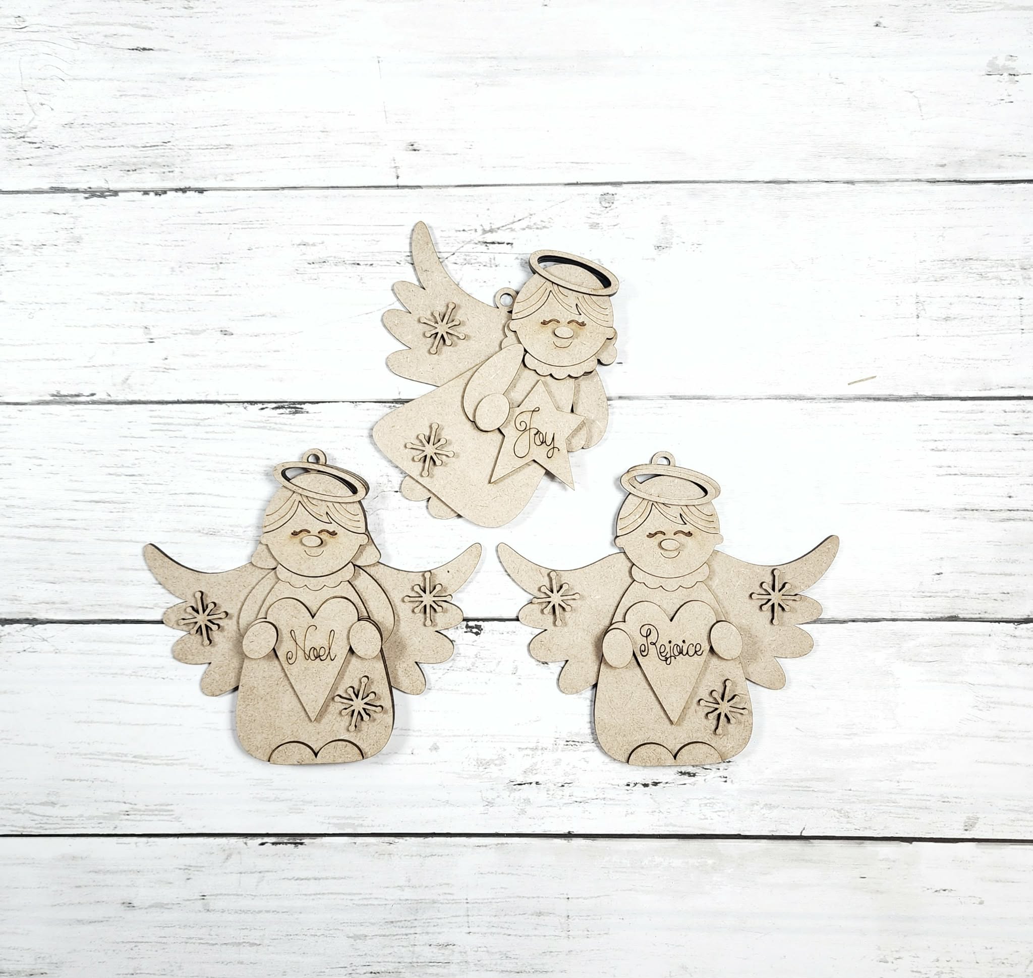 Angel Ornament Set DIY Kit — Set of 3 Plus Bonus Angel