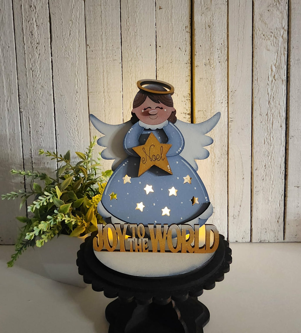 Angel Joy to the World Tea Light Holder DIY Kit