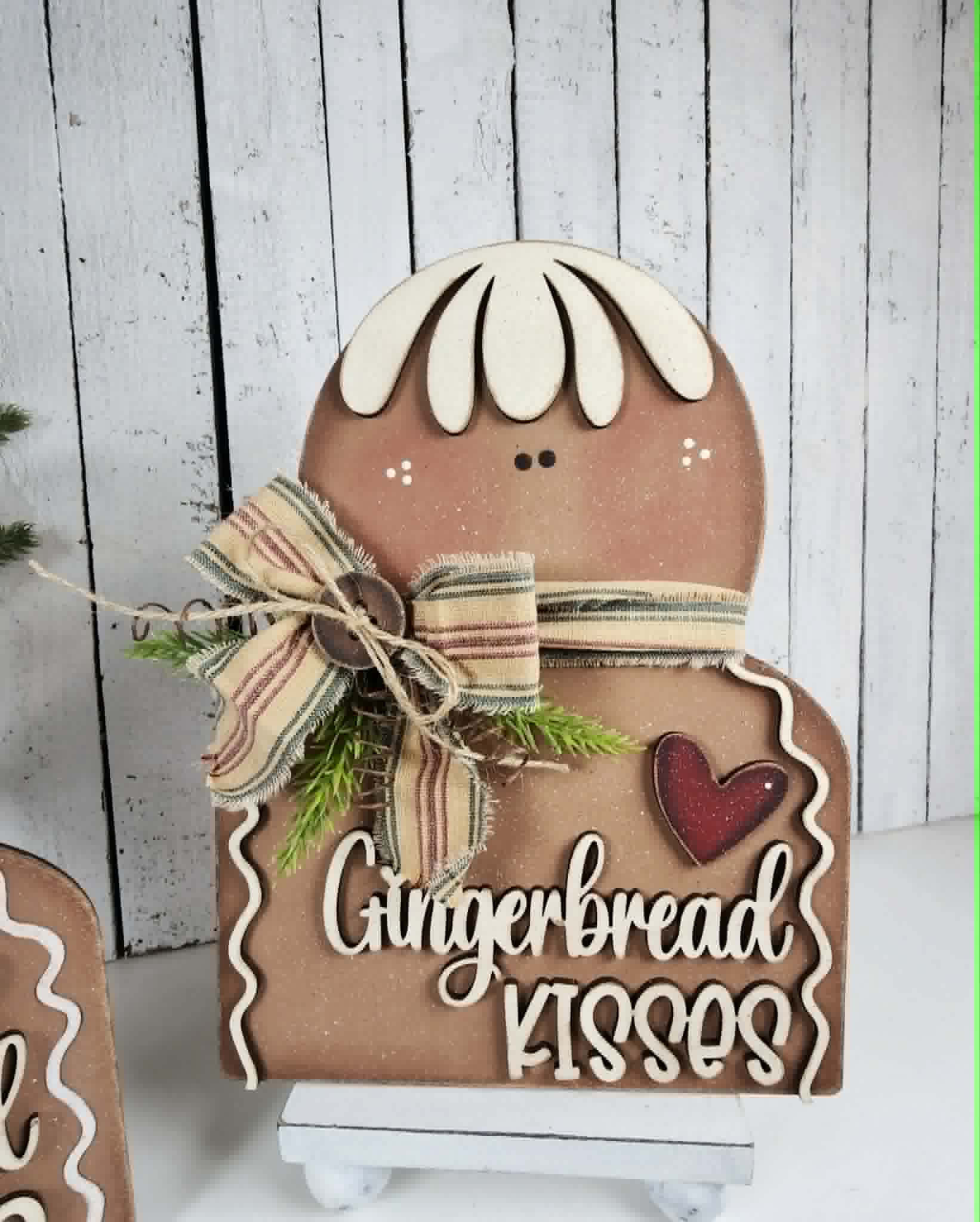 Gingerbread Kisses Shelf Sitter DIY Kit