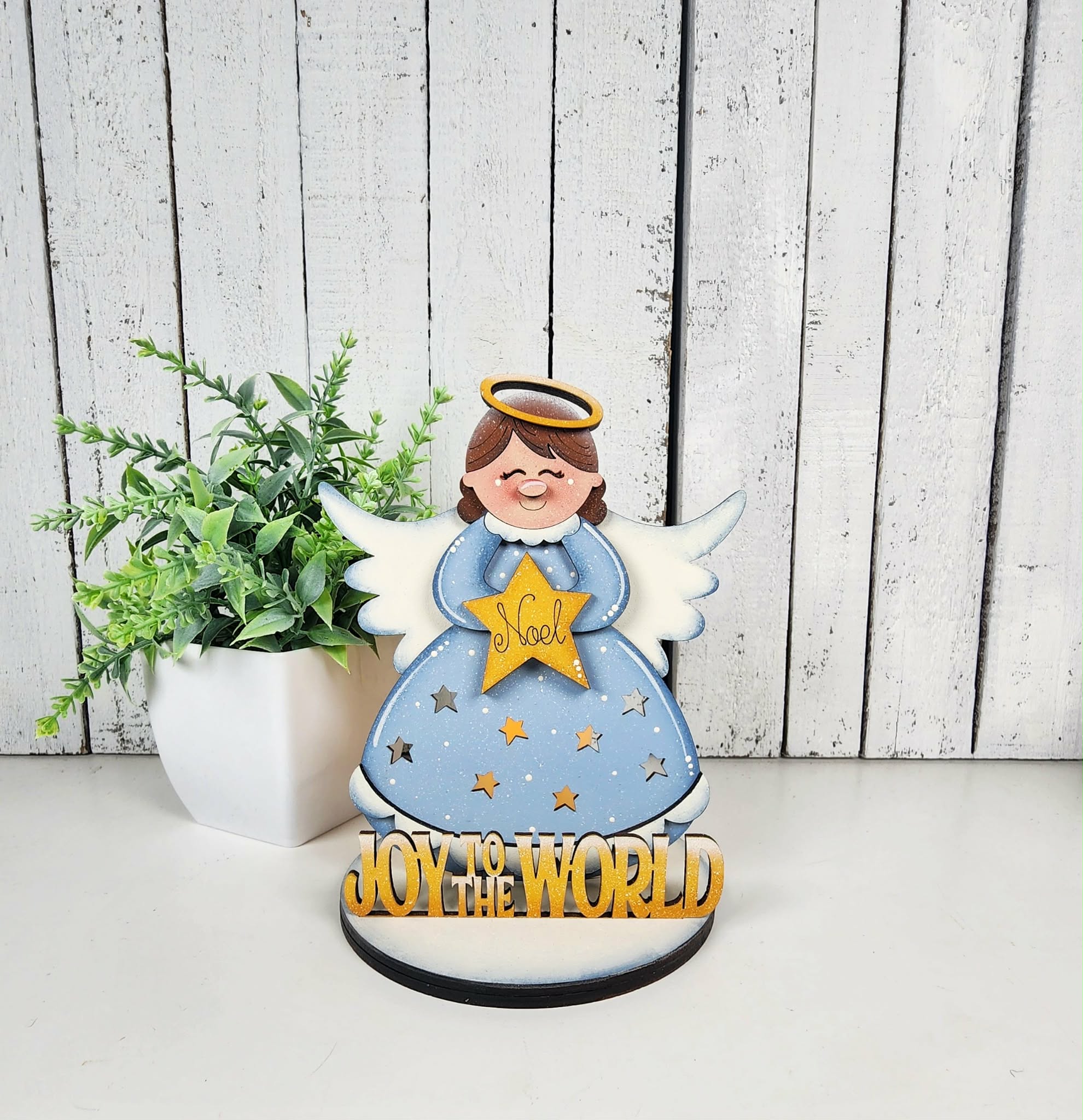 Angel Joy to the World Tea Light Holder DIY Kit